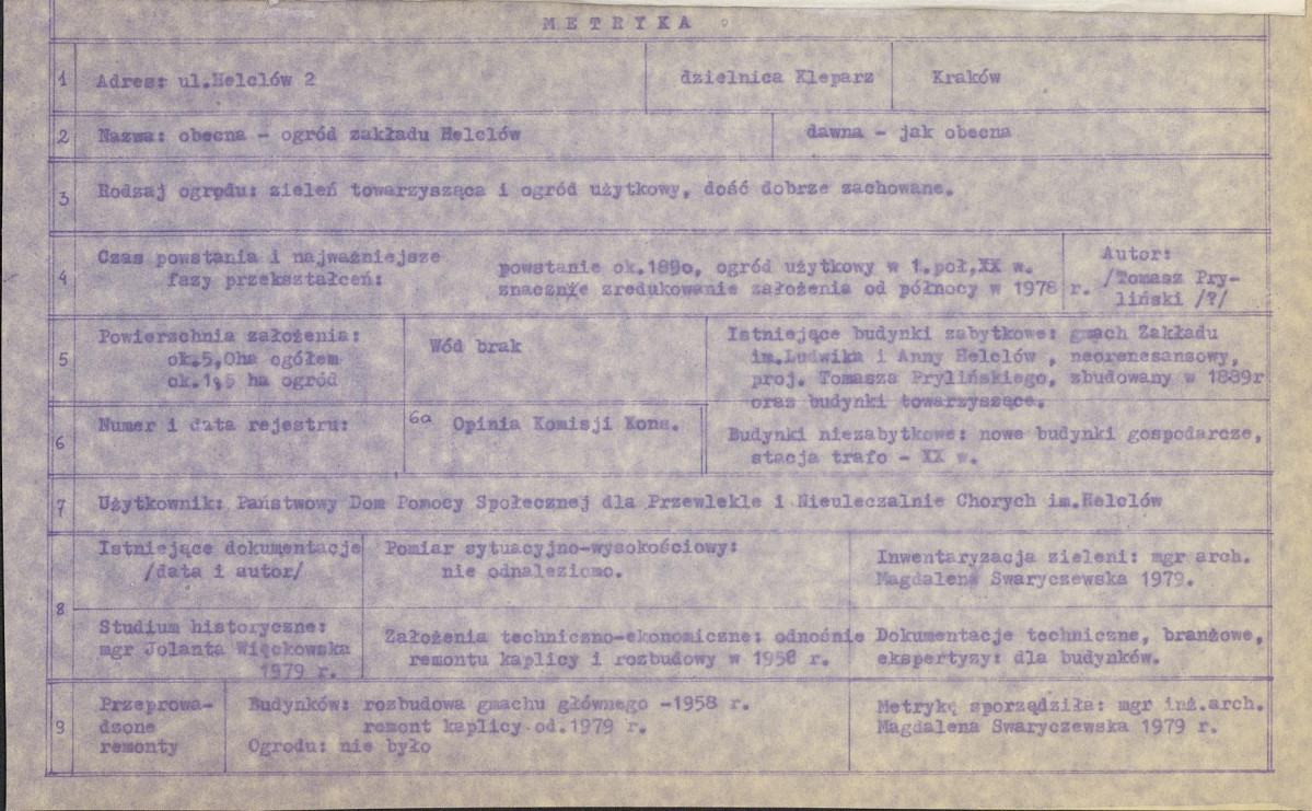 Ewidencja parkowa, skan nr 4