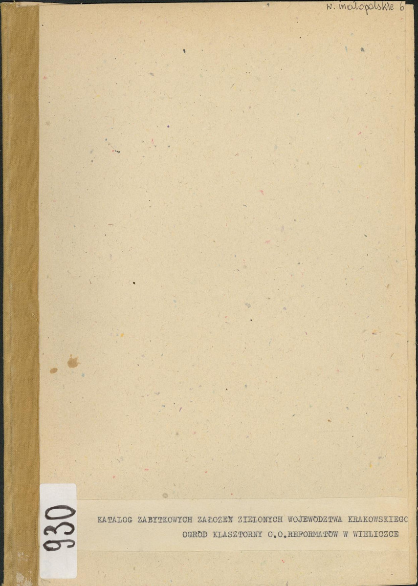 Ewidencja parkowa, skan nr 1