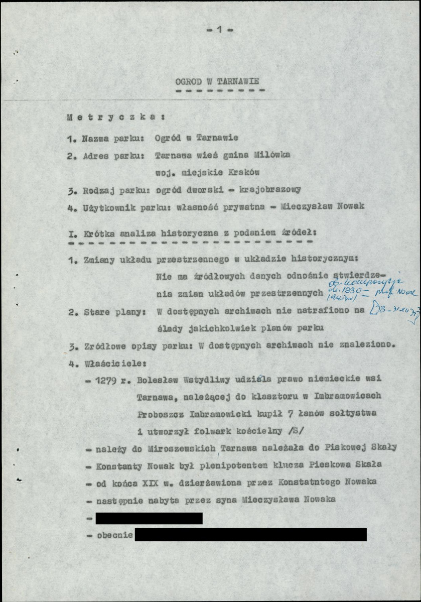 EP - Ewidencja parkowa, skan nr 5