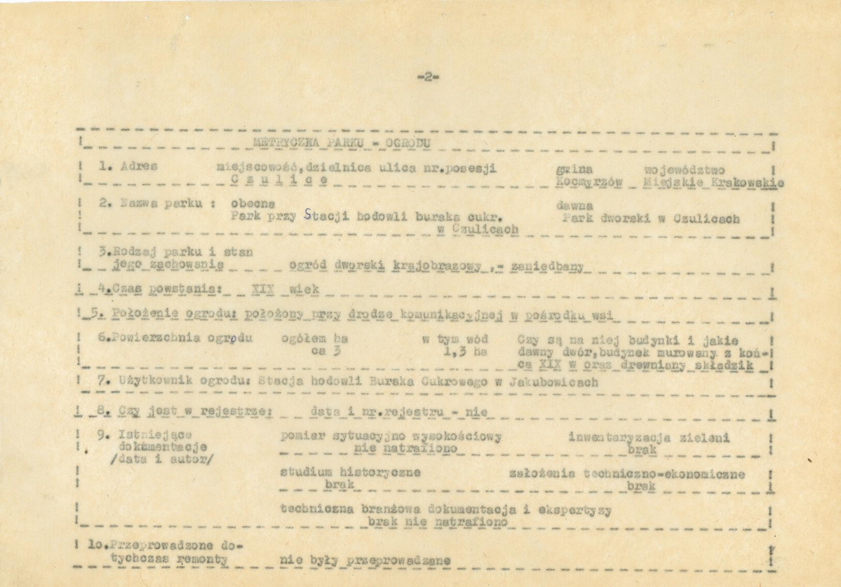 Ewidencja parkowa, skan nr 4