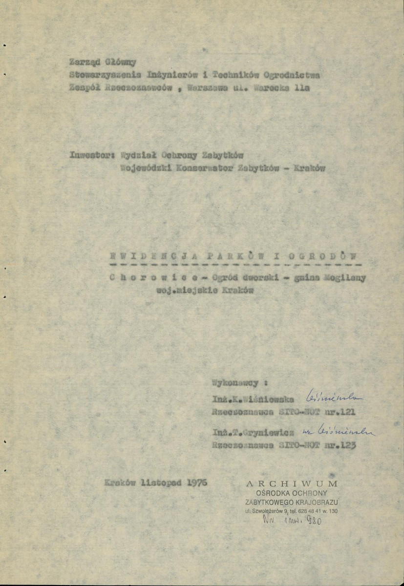 EP - Ewidencja parkowa, skan nr 3