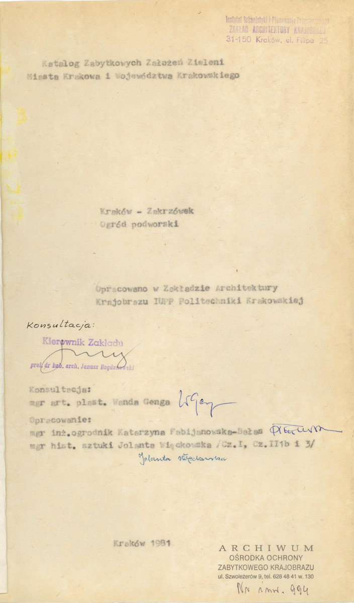 EP - Ewidencja parkowa, skan nr 4