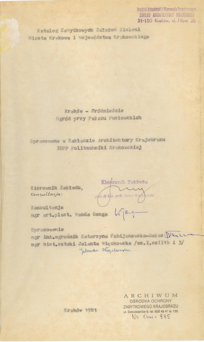 Ewidencja parkowa, skan nr 4