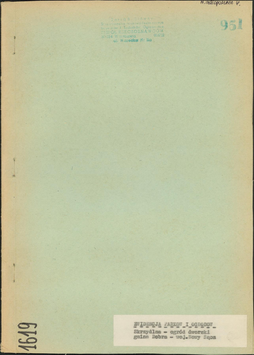 Ewidencja parkowa, skan nr 1