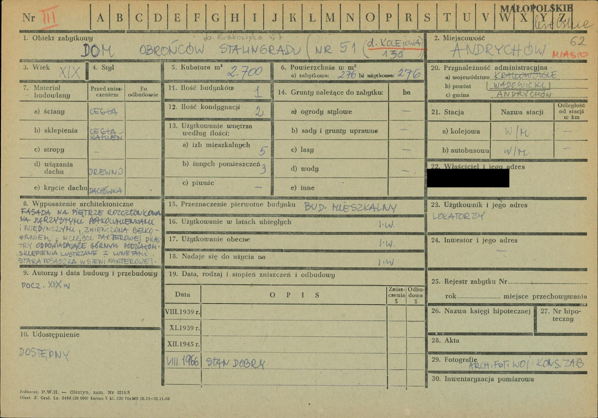 KZ - Karta zielona, skan nr 1