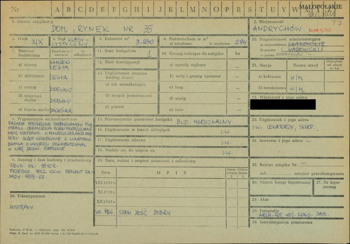 KZ - Karta zielona, skan nr 1