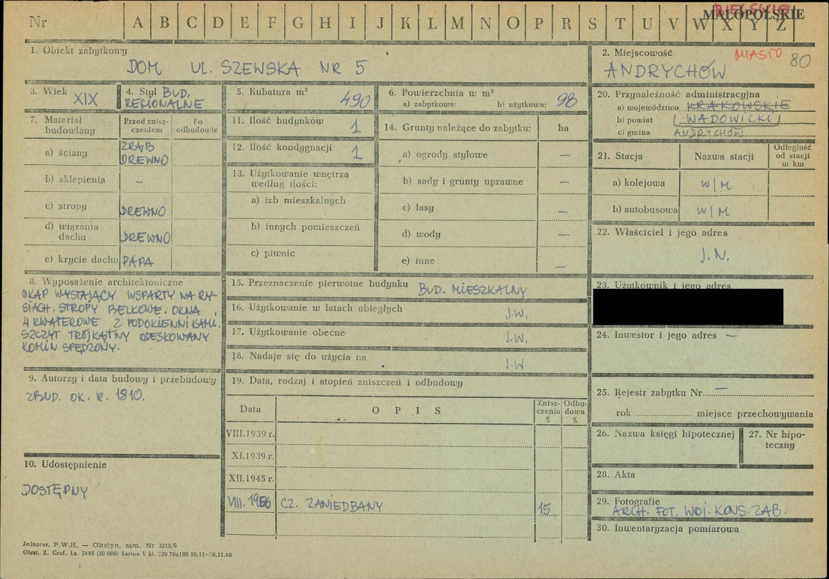 KZ - Karta zielona, skan nr 1