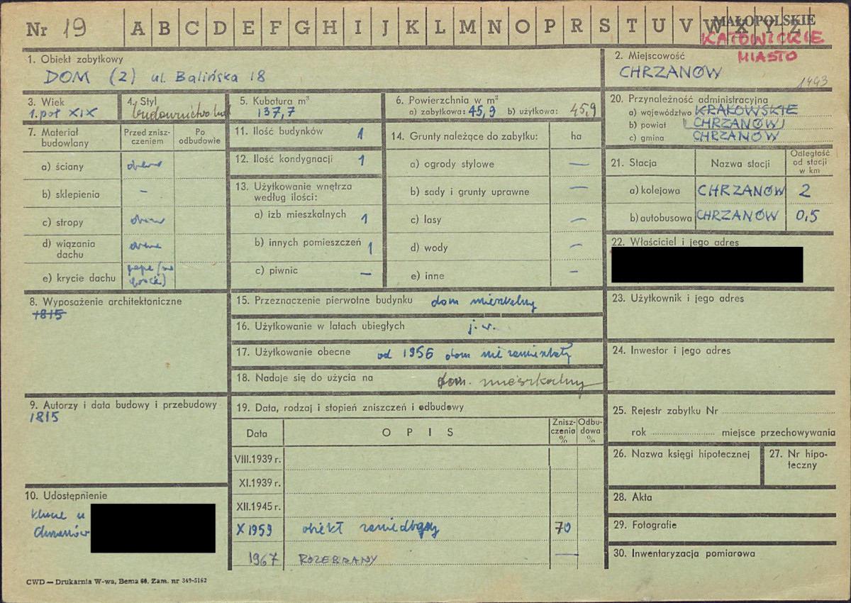 KZ - Karta zielona, skan nr 1