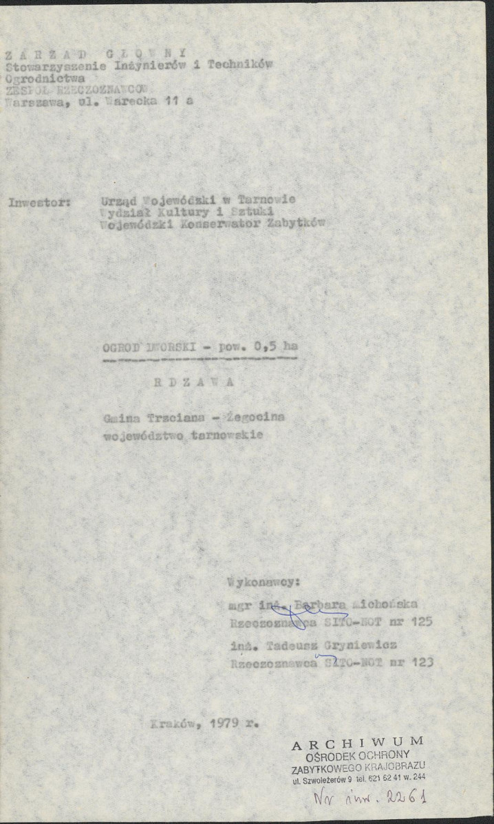 Ewidencja parkowa, skan nr 4