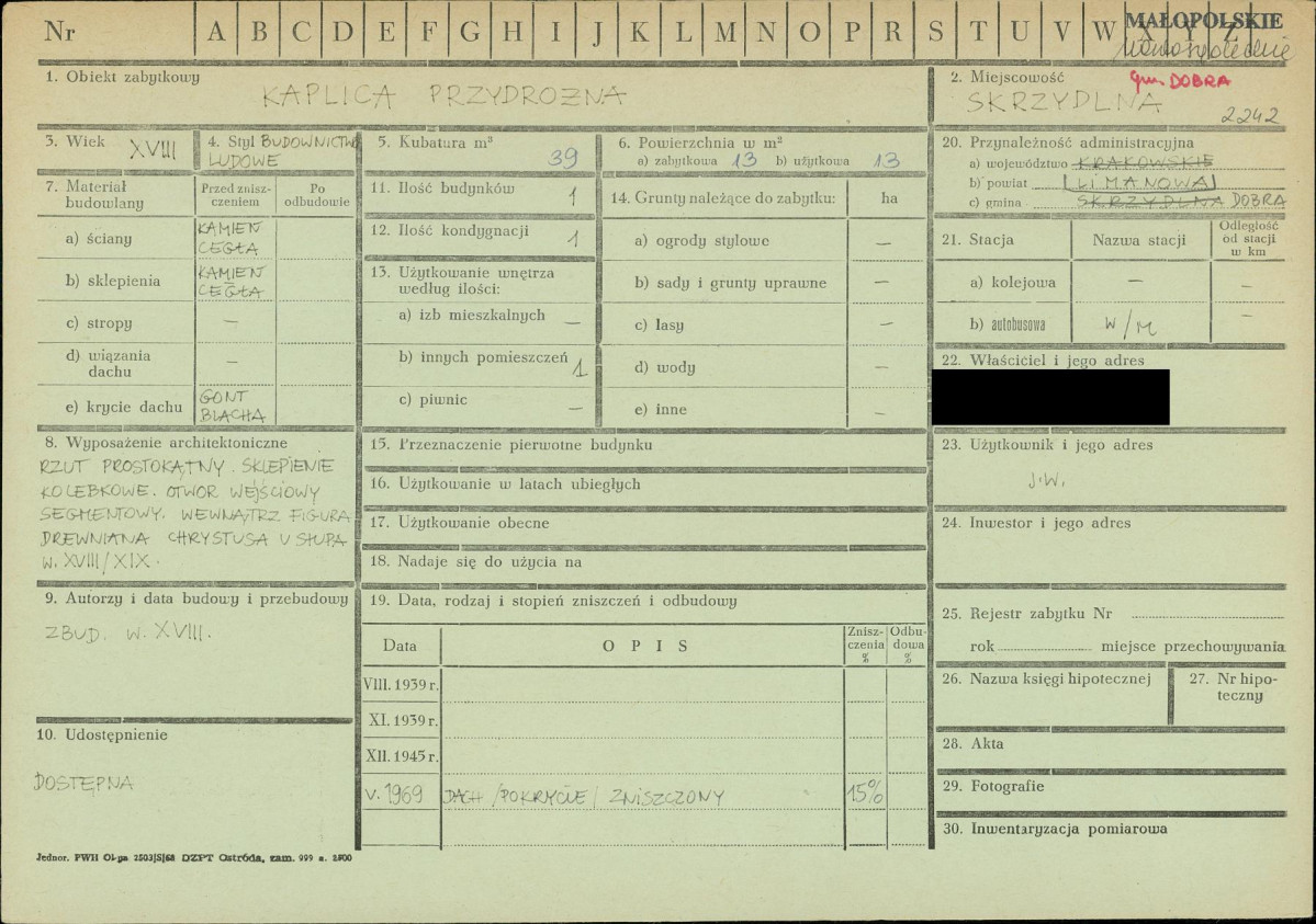 KZ - Karta zielona, skan nr 1