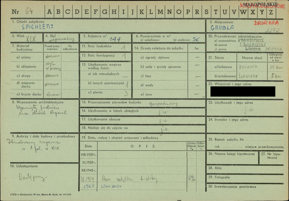KZ - Karta zielona, skan nr 1