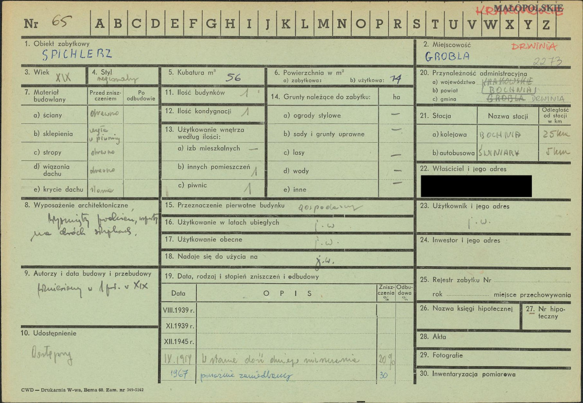 KZ - Karta zielona, skan nr 1