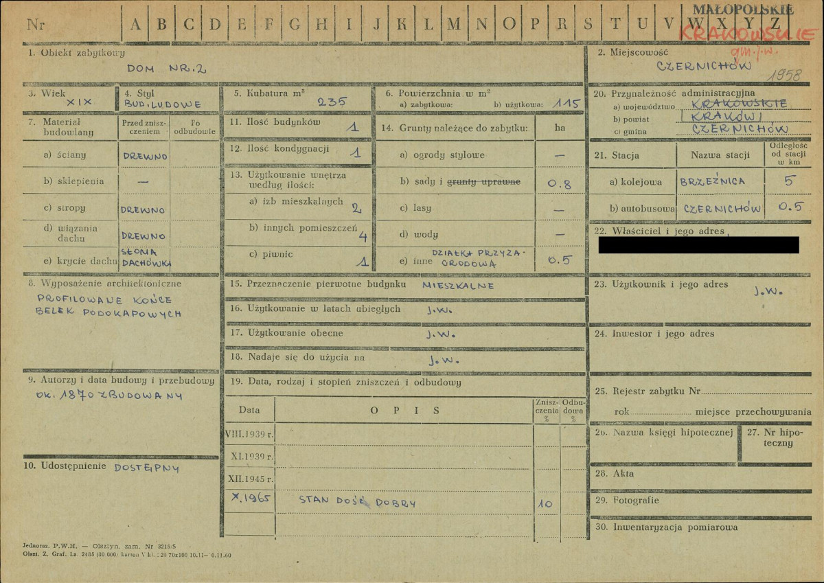 KZ - Karta zielona, skan nr 1
