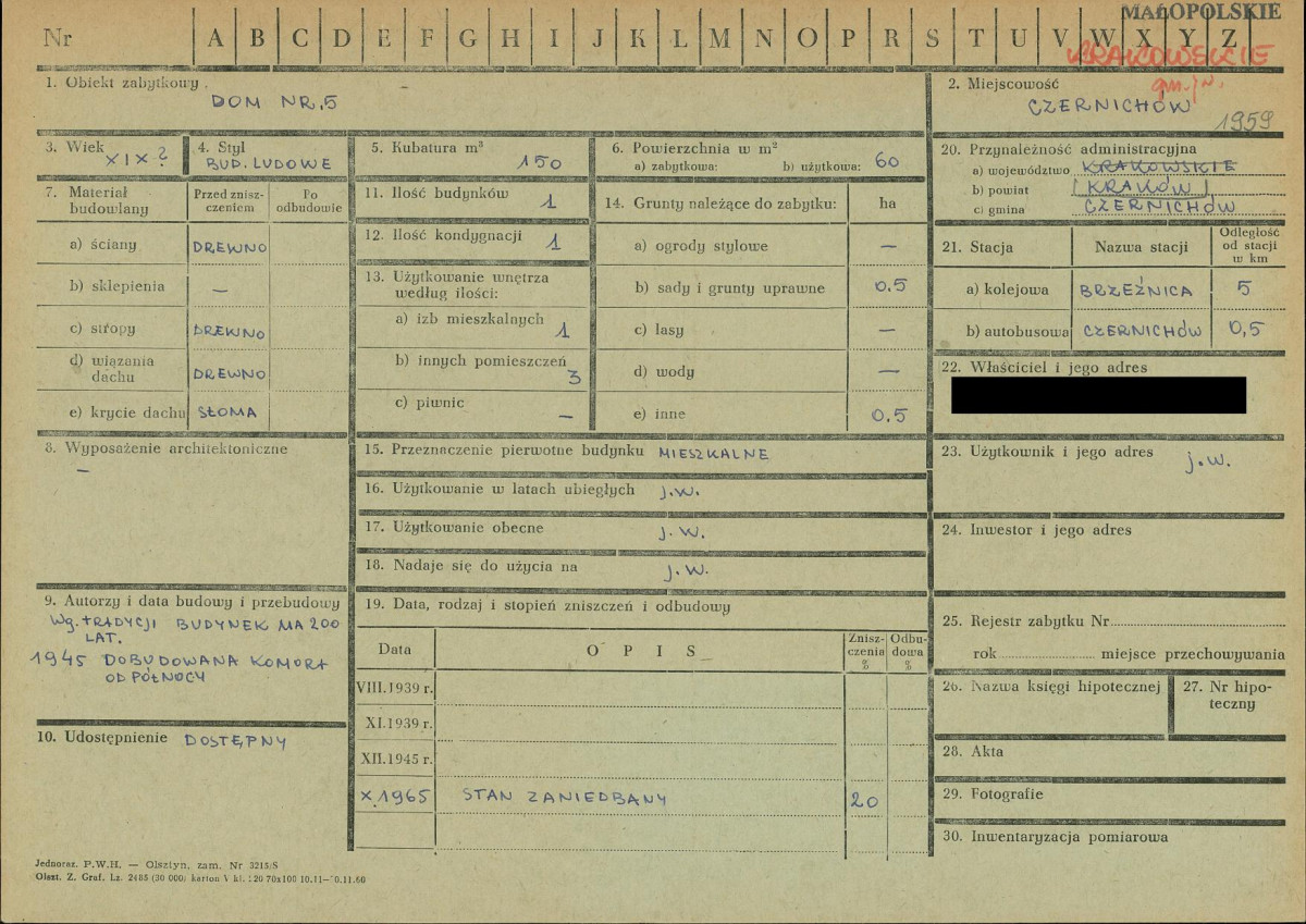 KZ - Karta zielona, skan nr 1