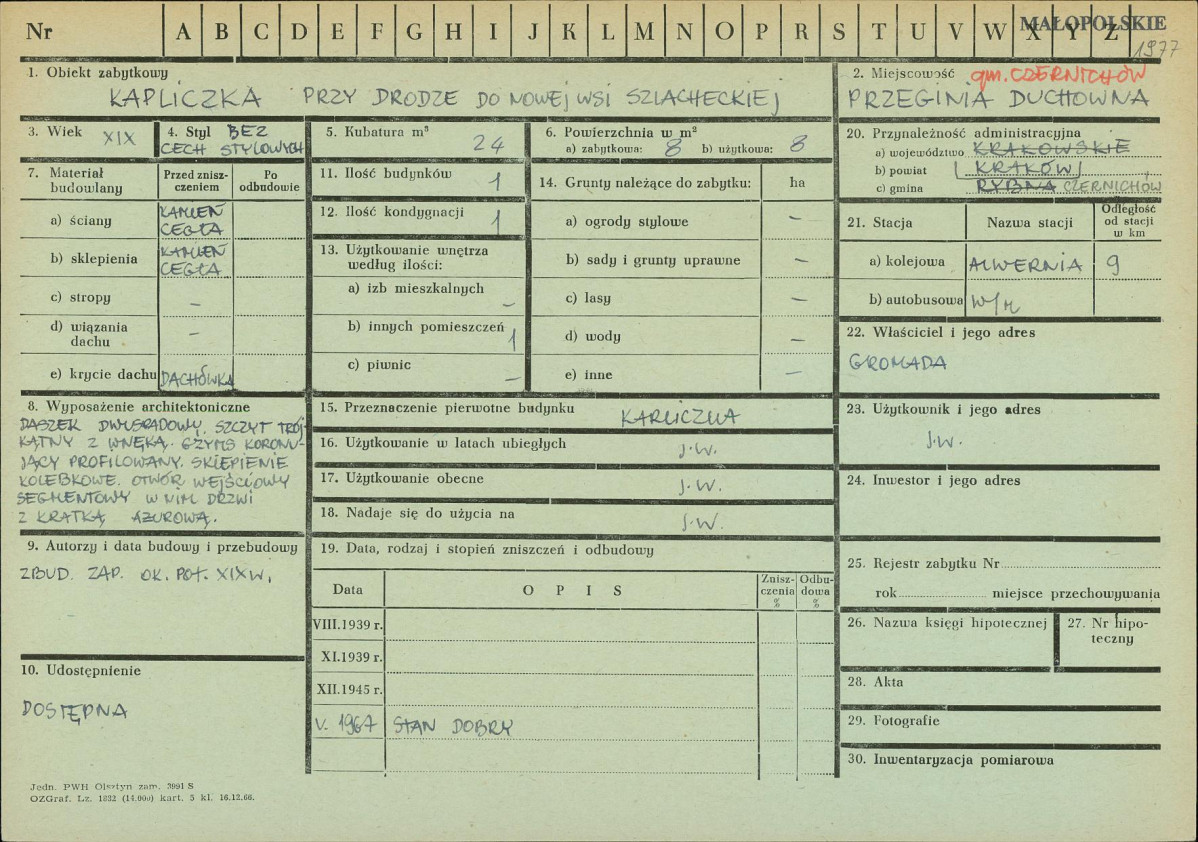 Karta zielona, skan nr 1