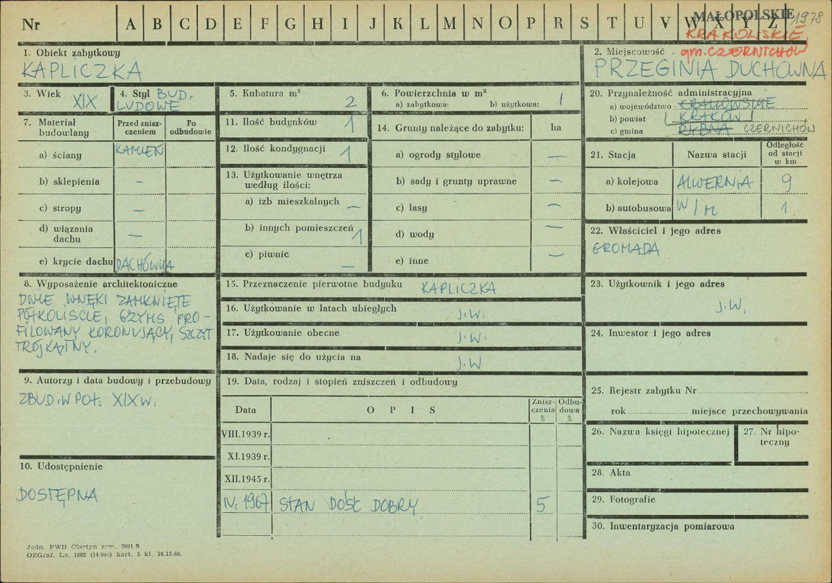 Karta zielona, skan nr 1