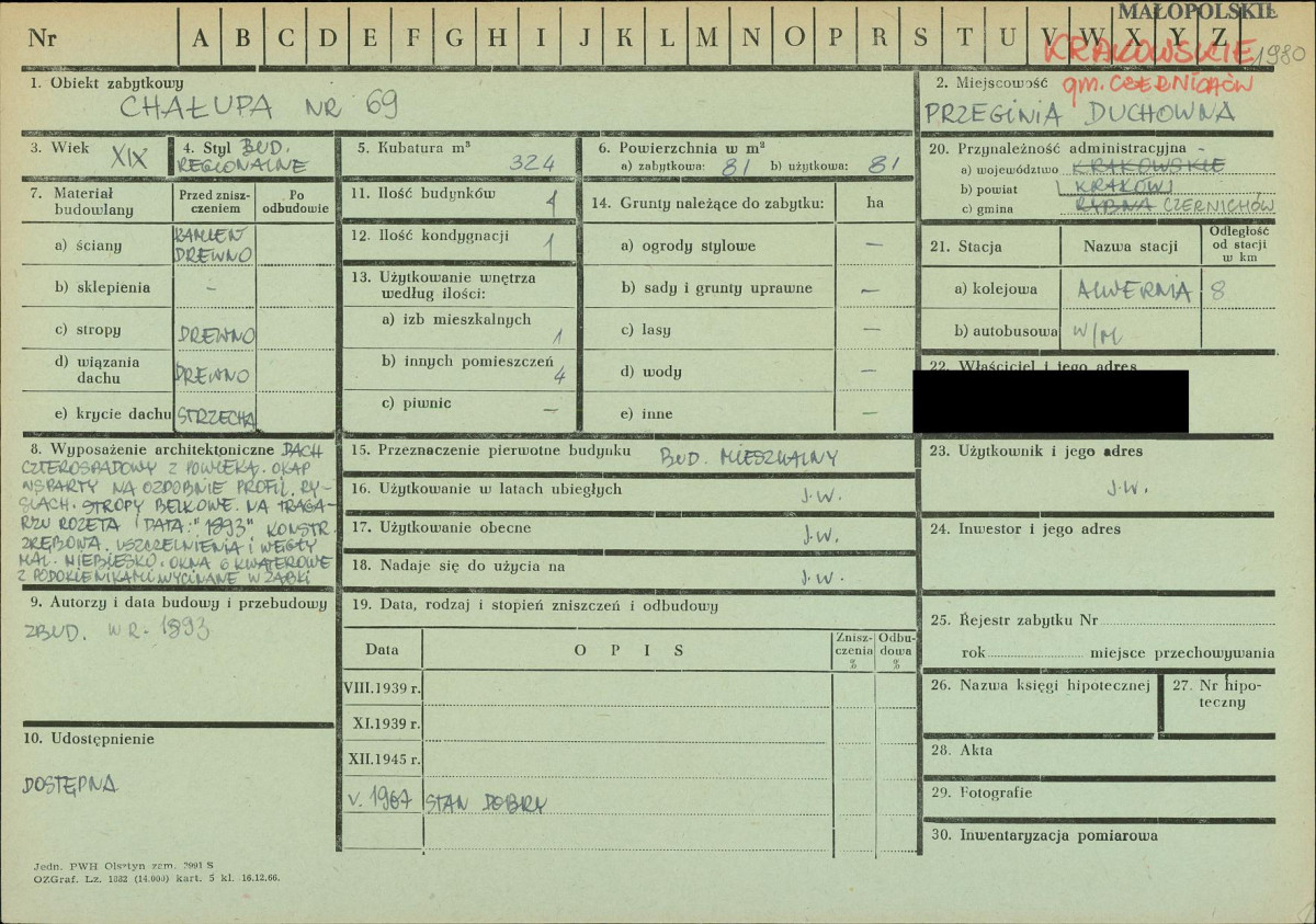 KZ - Karta zielona, skan nr 1