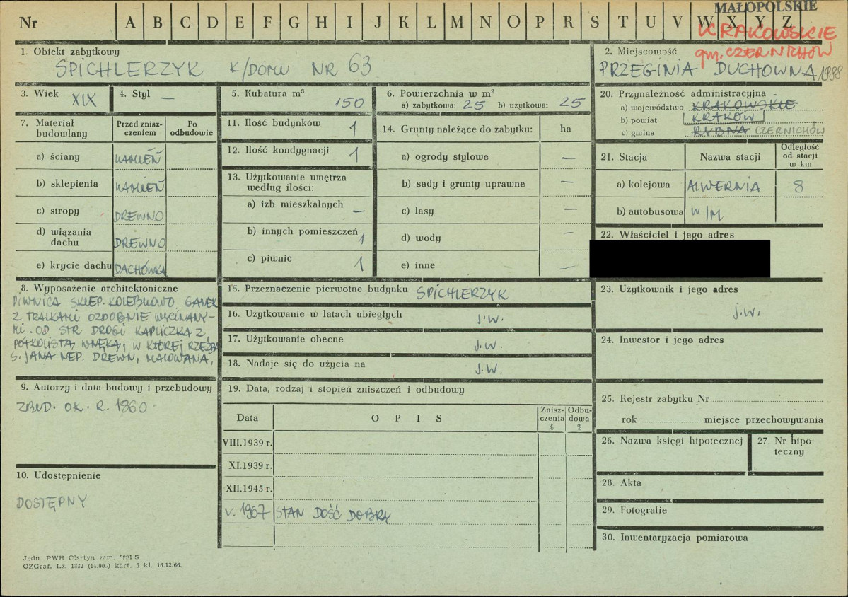 KZ - Karta zielona, skan nr 1