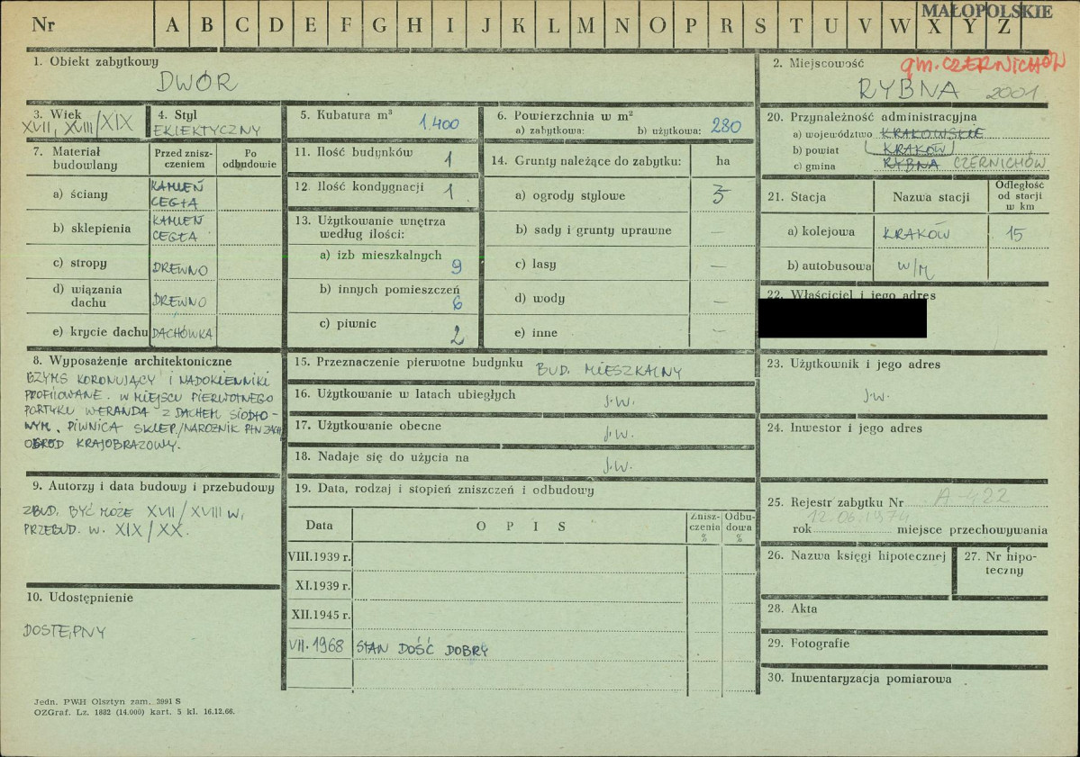KZ - Karta zielona, skan nr 1