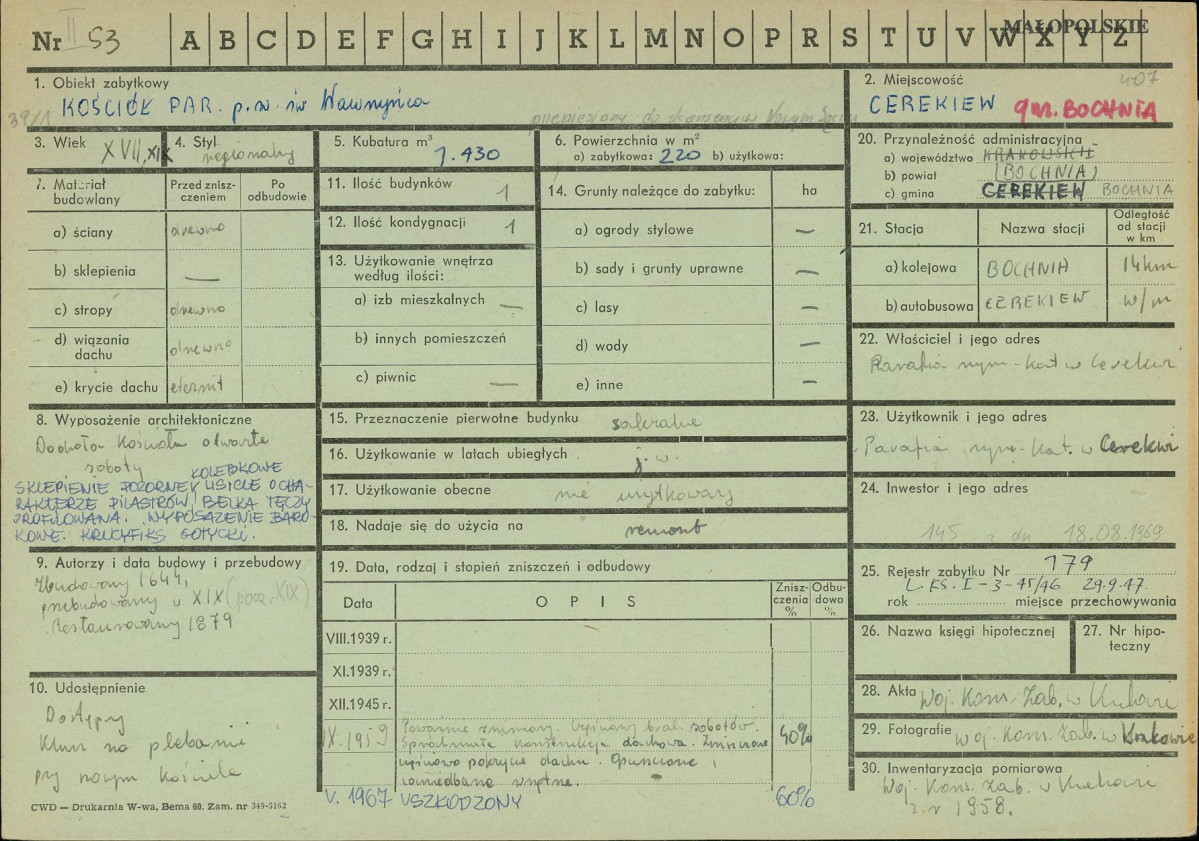 Karta zielona, skan nr 1