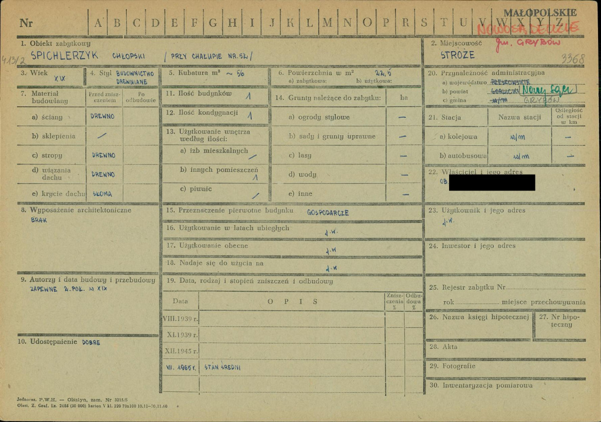 KZ - Karta zielona, skan nr 1
