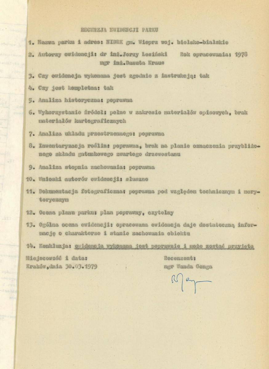 Ewidencja parkowa, skan nr 4