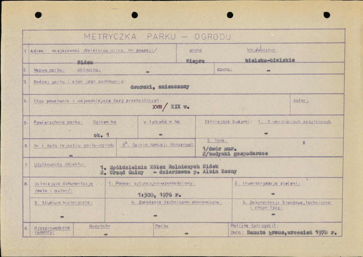 Ewidencja parkowa, skan nr 7