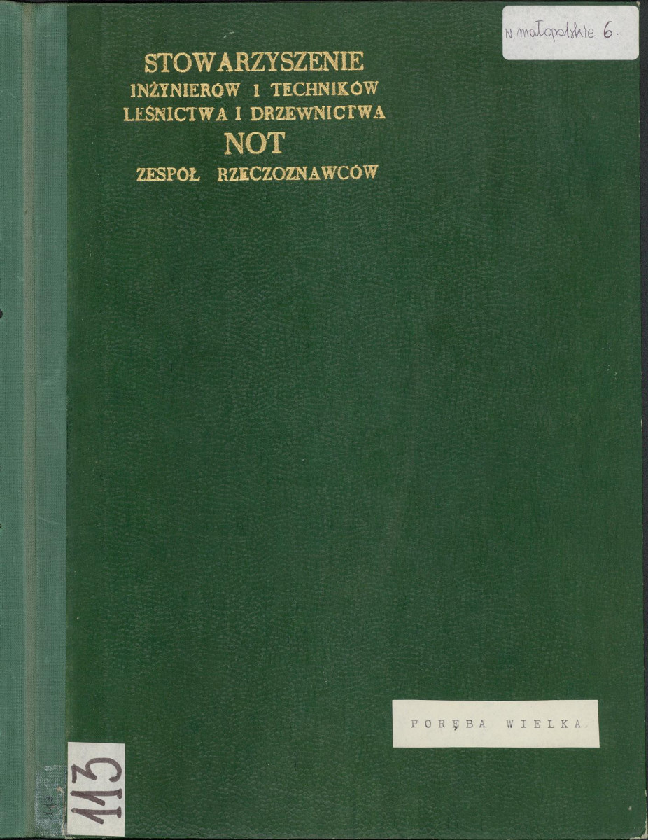 EP - Ewidencja parkowa, skan nr 1