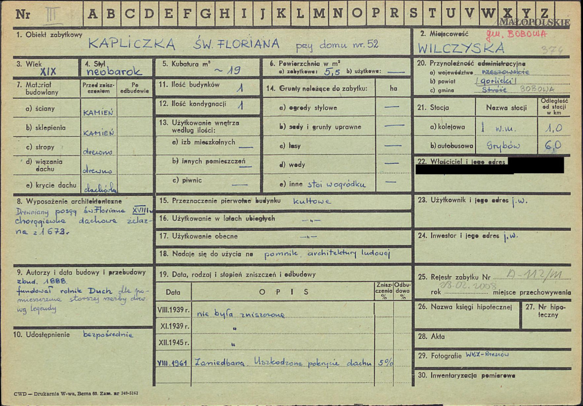 KZ - Karta zielona, skan nr 1