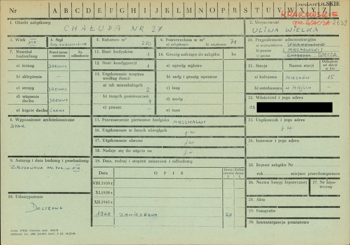 KZ - Karta zielona, skan nr 1