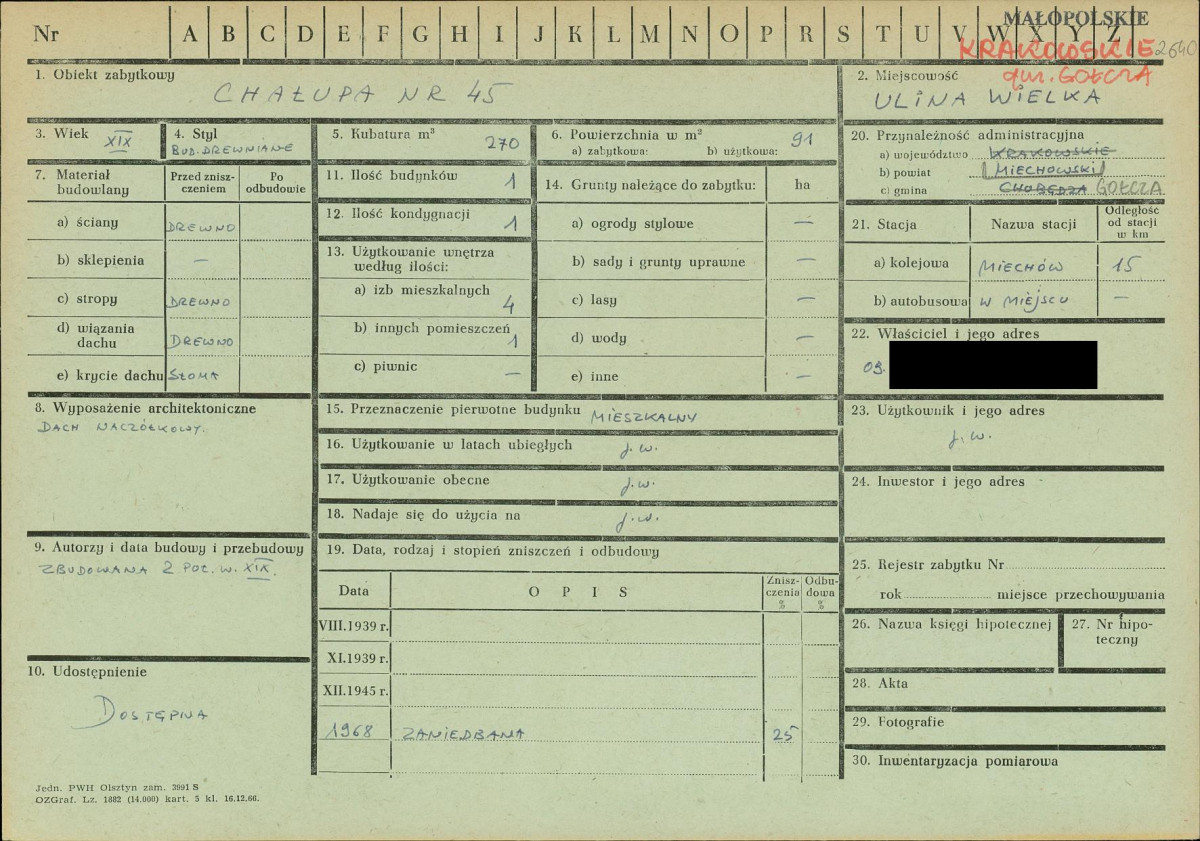KZ - Karta zielona, skan nr 1