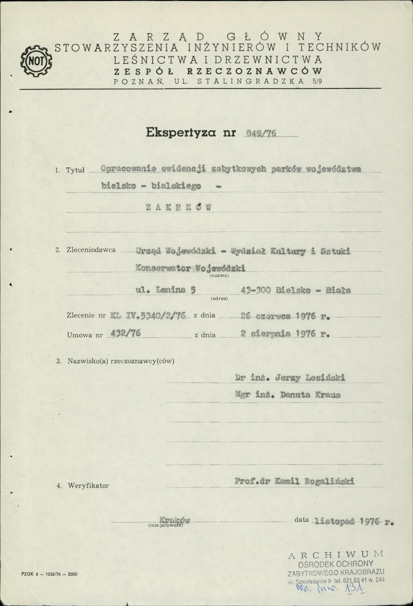 Ewidencja parkowa, skan nr 3