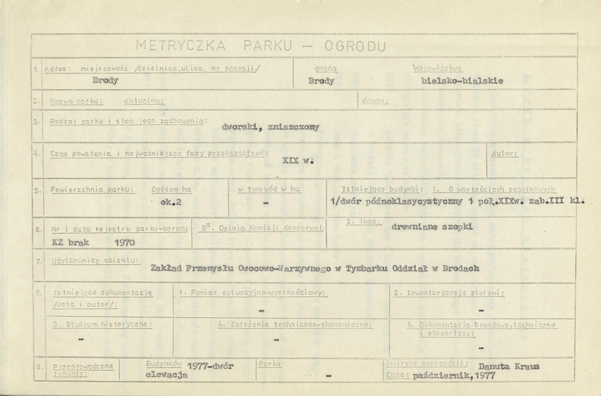 Ewidencja parkowa, skan nr 7