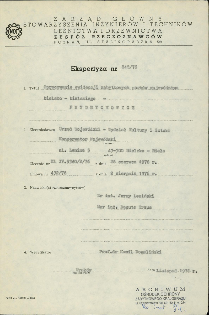 Ewidencja parkowa, skan nr 3