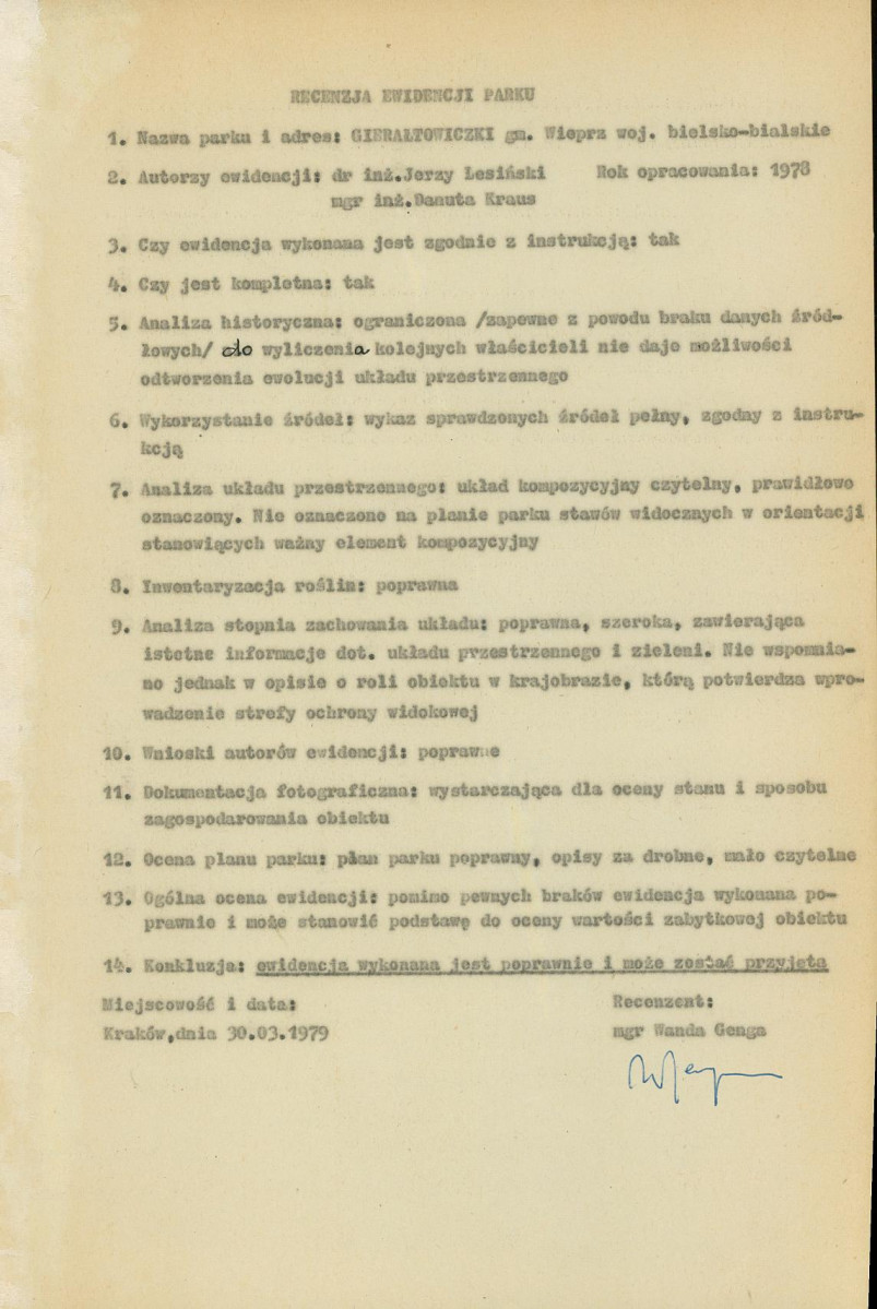 Ewidencja parkowa, skan nr 4