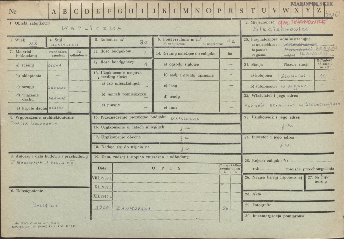 Karta zielona, skan nr 1