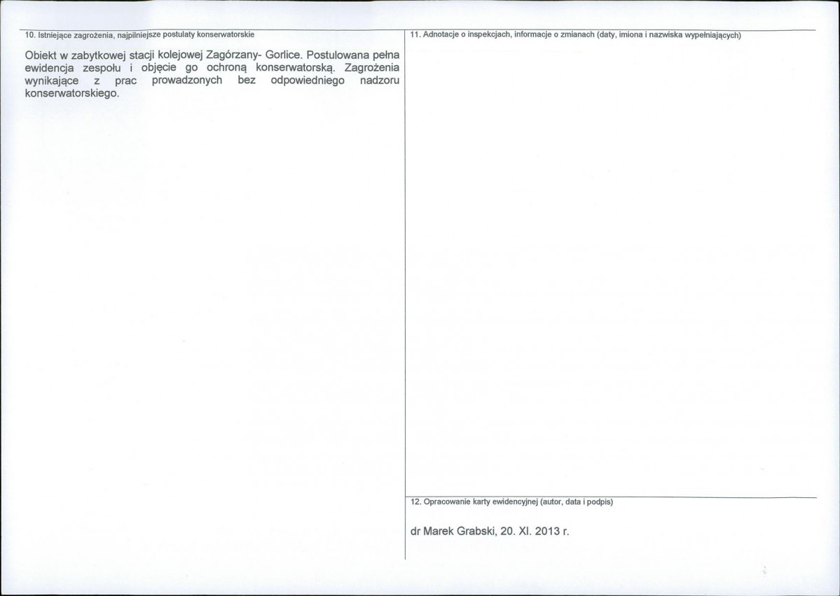 Karta obiektu niewpisanego do rejestru, skan nr 2
