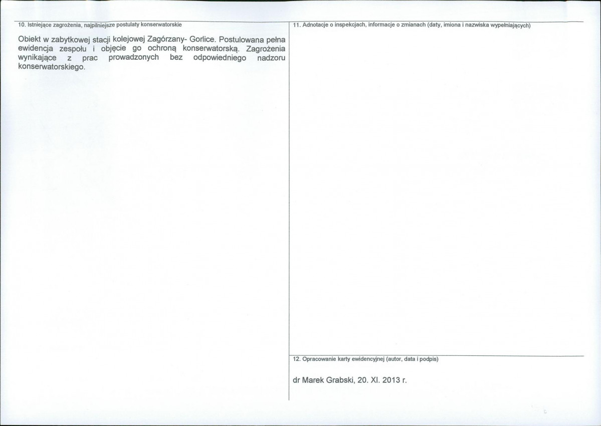 Karta obiektu niewpisanego do rejestru, skan nr 2