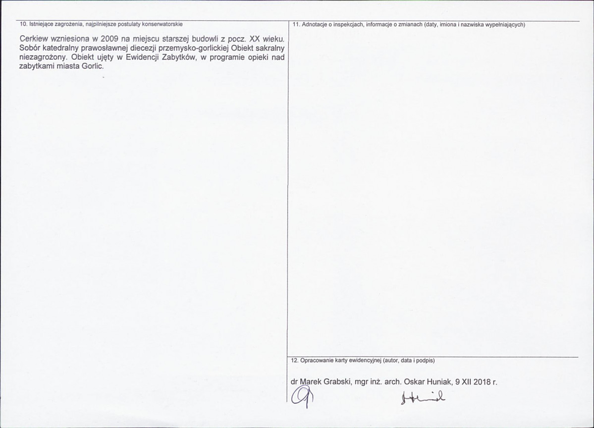 Karta obiektu niewpisanego do rejestru, skan nr 2