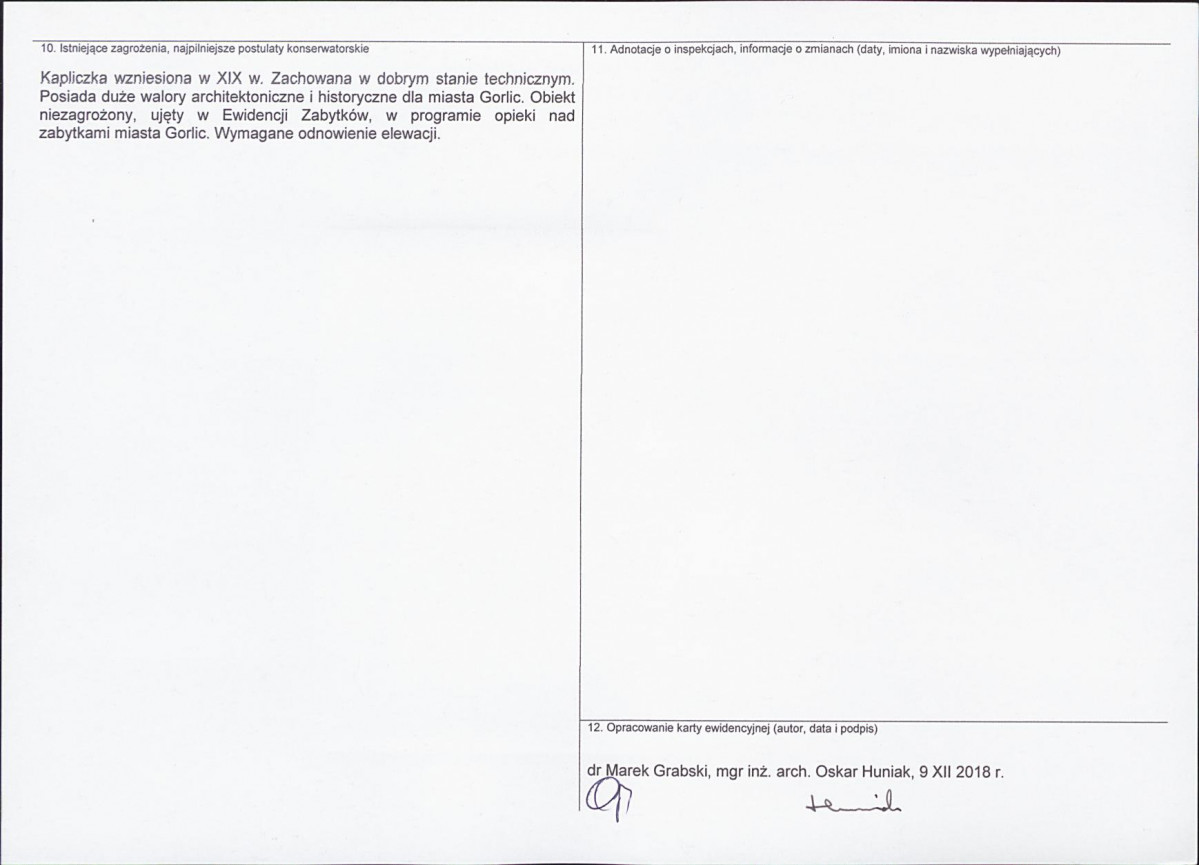 Karta obiektu niewpisanego do rejestru, skan nr 2