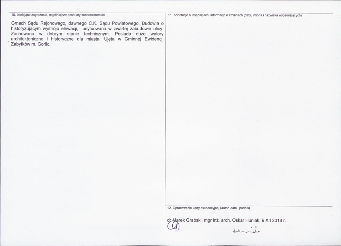 Karta obiektu niewpisanego do rejestru, skan nr 2