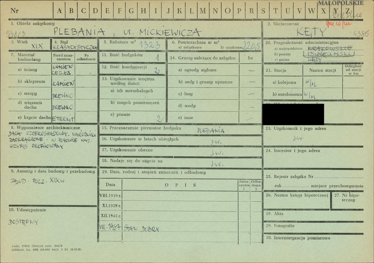 KZ - Karta zielona, skan nr 1