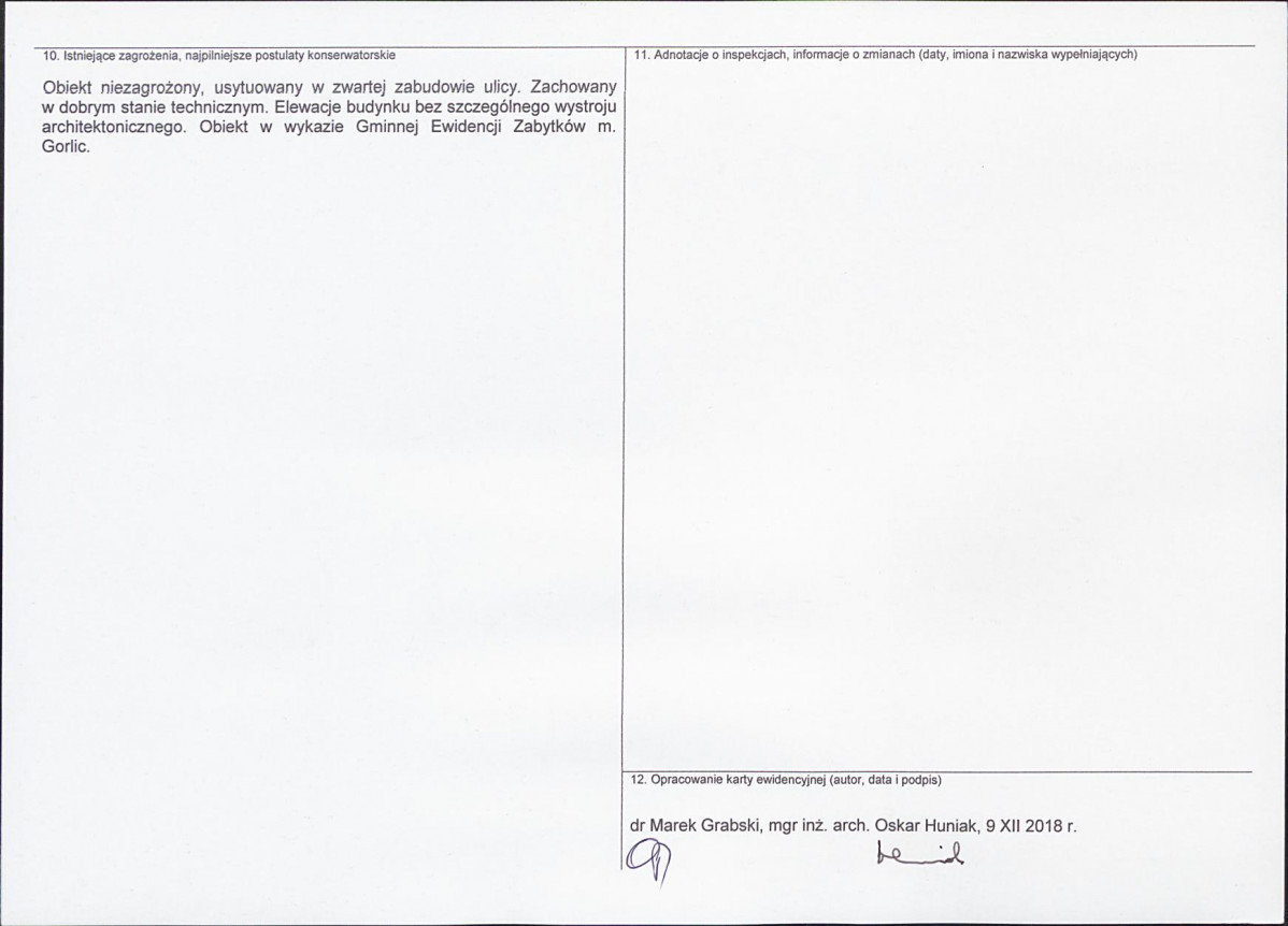Karta obiektu niewpisanego do rejestru, skan nr 2
