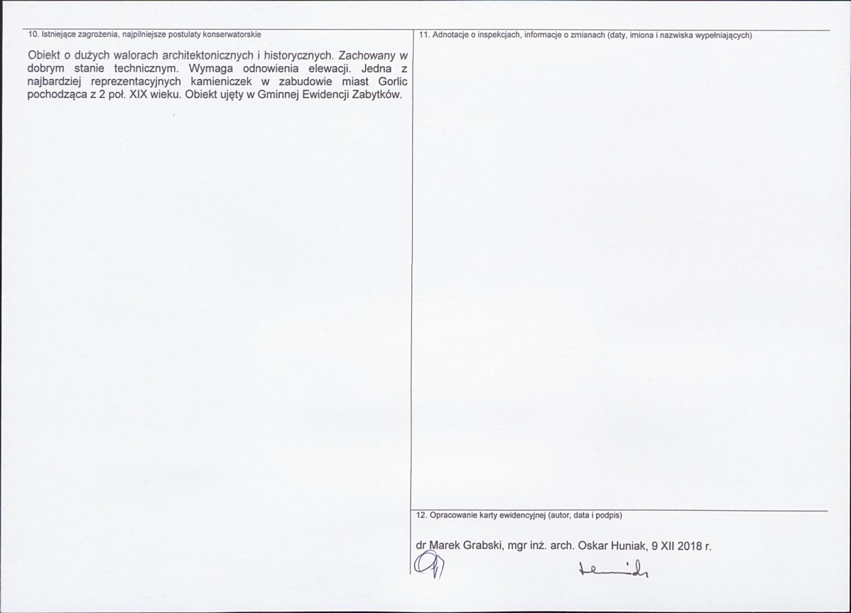 Karta obiektu niewpisanego do rejestru, skan nr 2