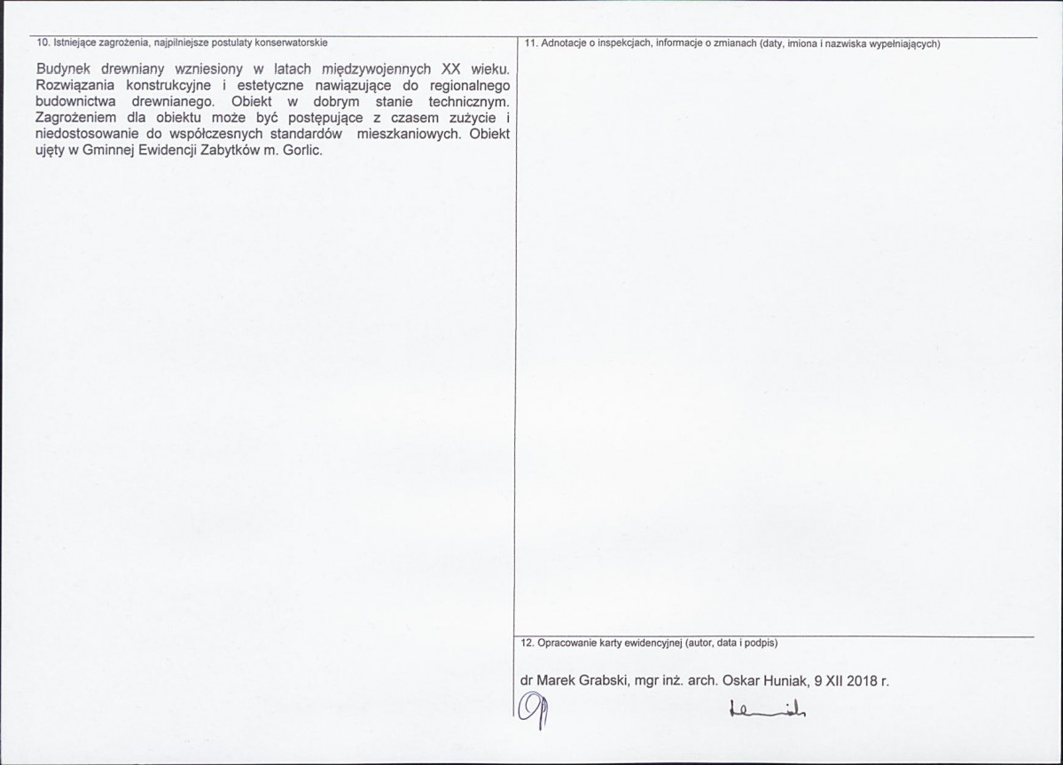 Karta obiektu niewpisanego do rejestru, skan nr 2