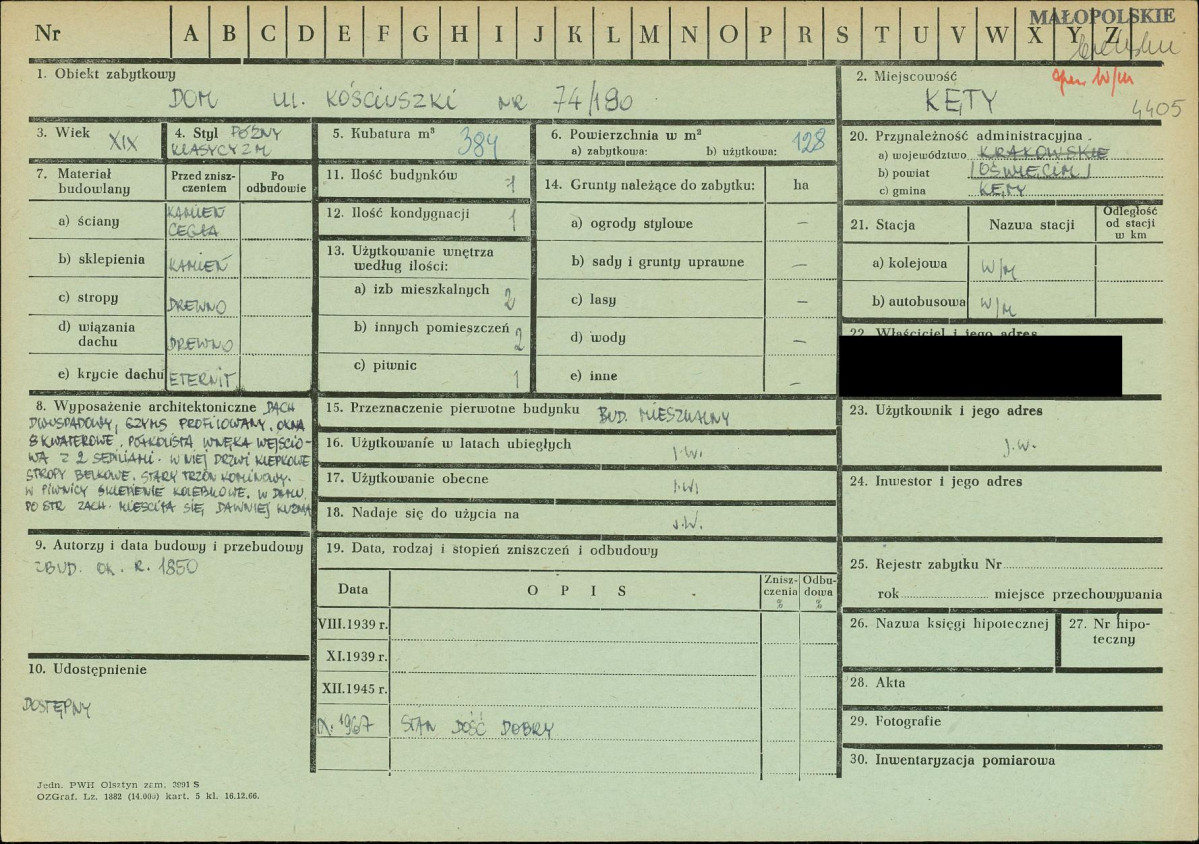 KZ - Karta zielona, skan nr 1