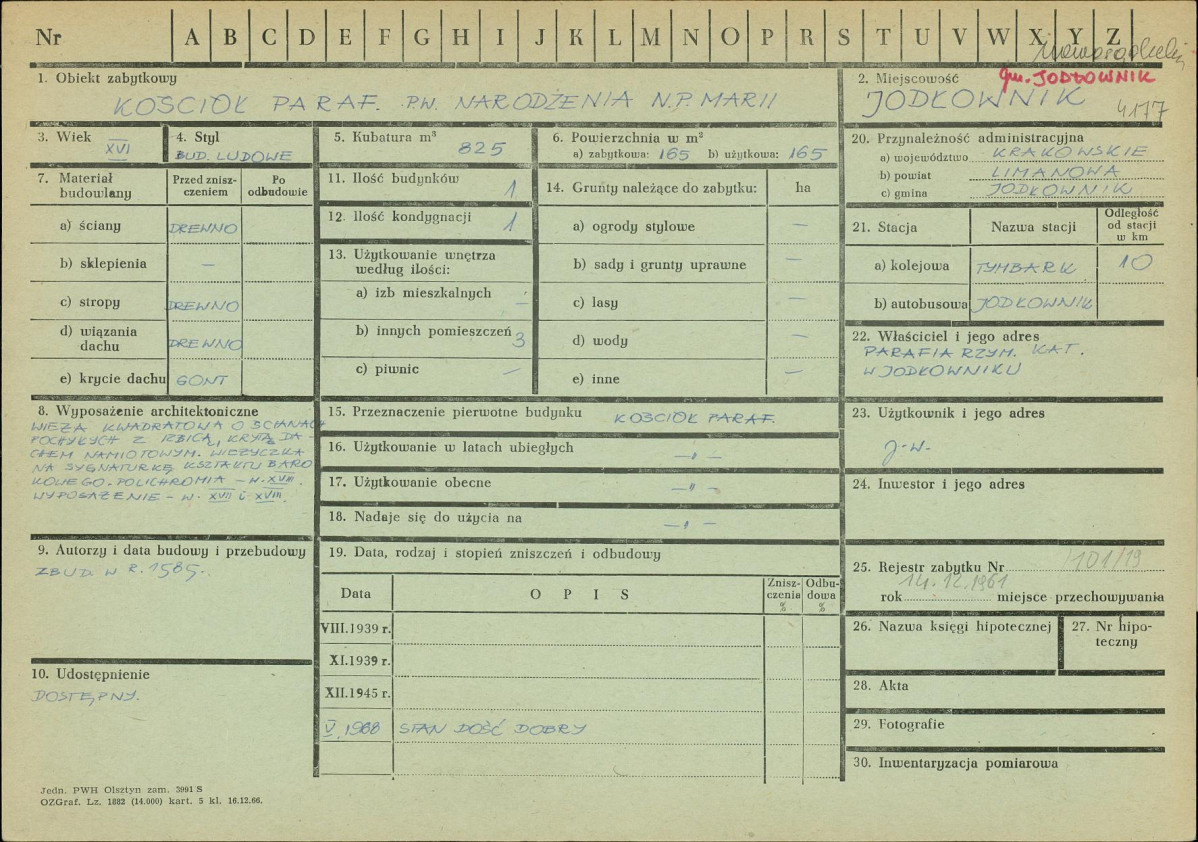 Karta zielona, skan nr 1