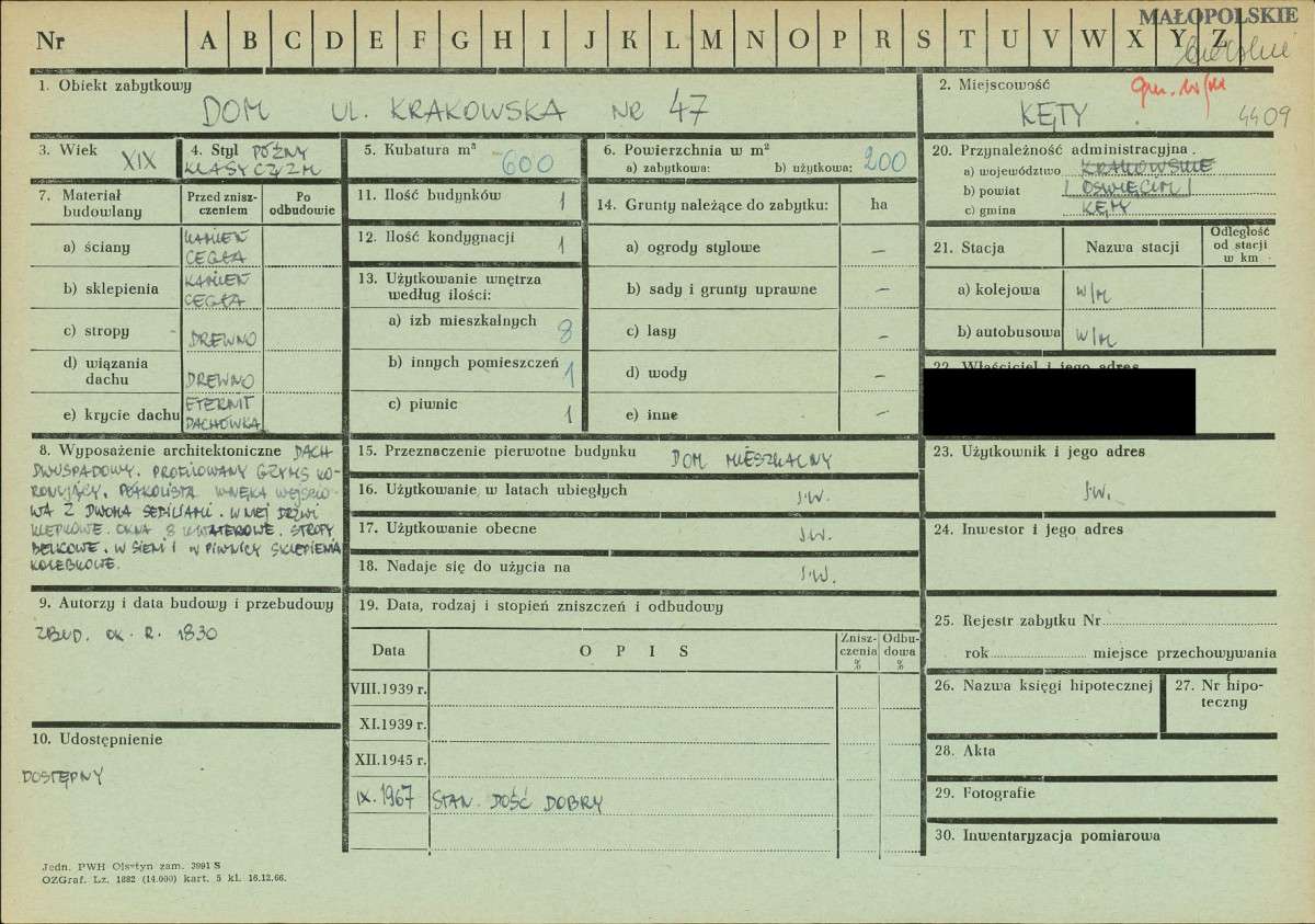 KZ - Karta zielona, skan nr 1