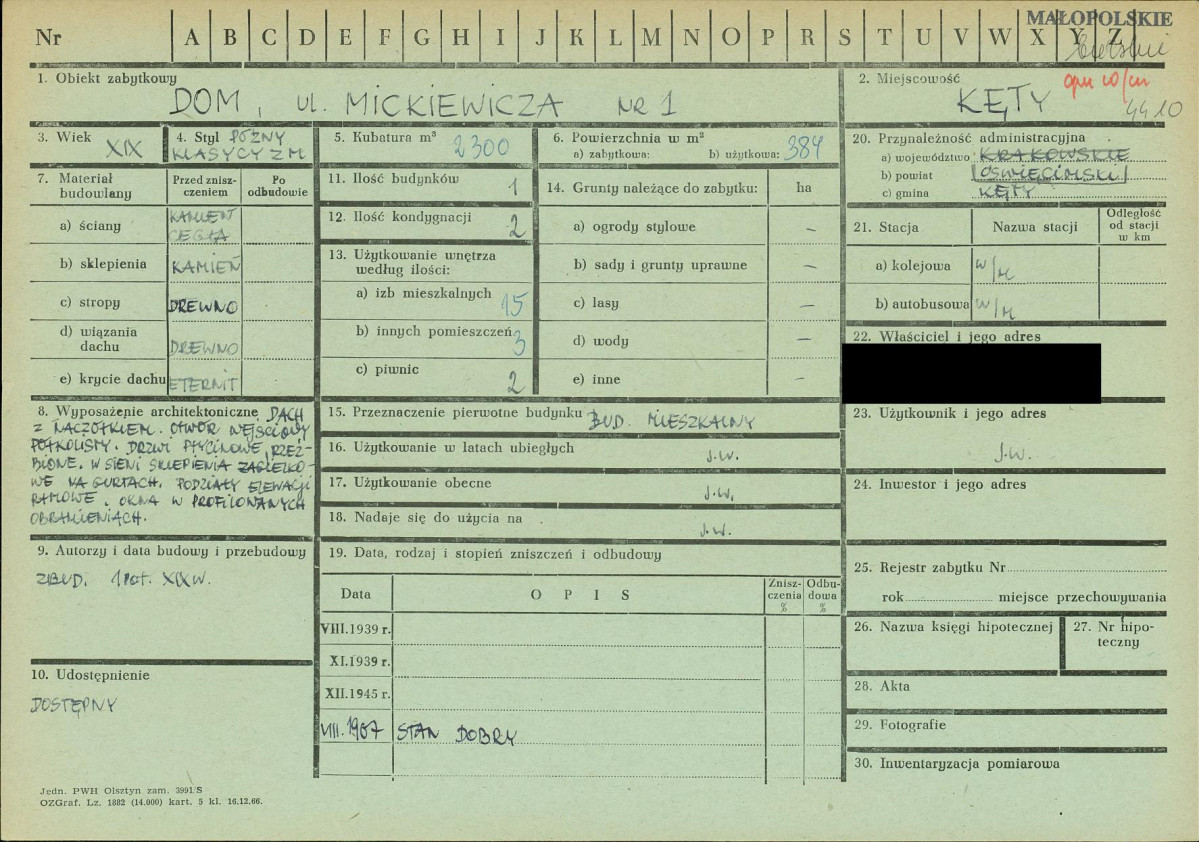 KZ - Karta zielona, skan nr 1