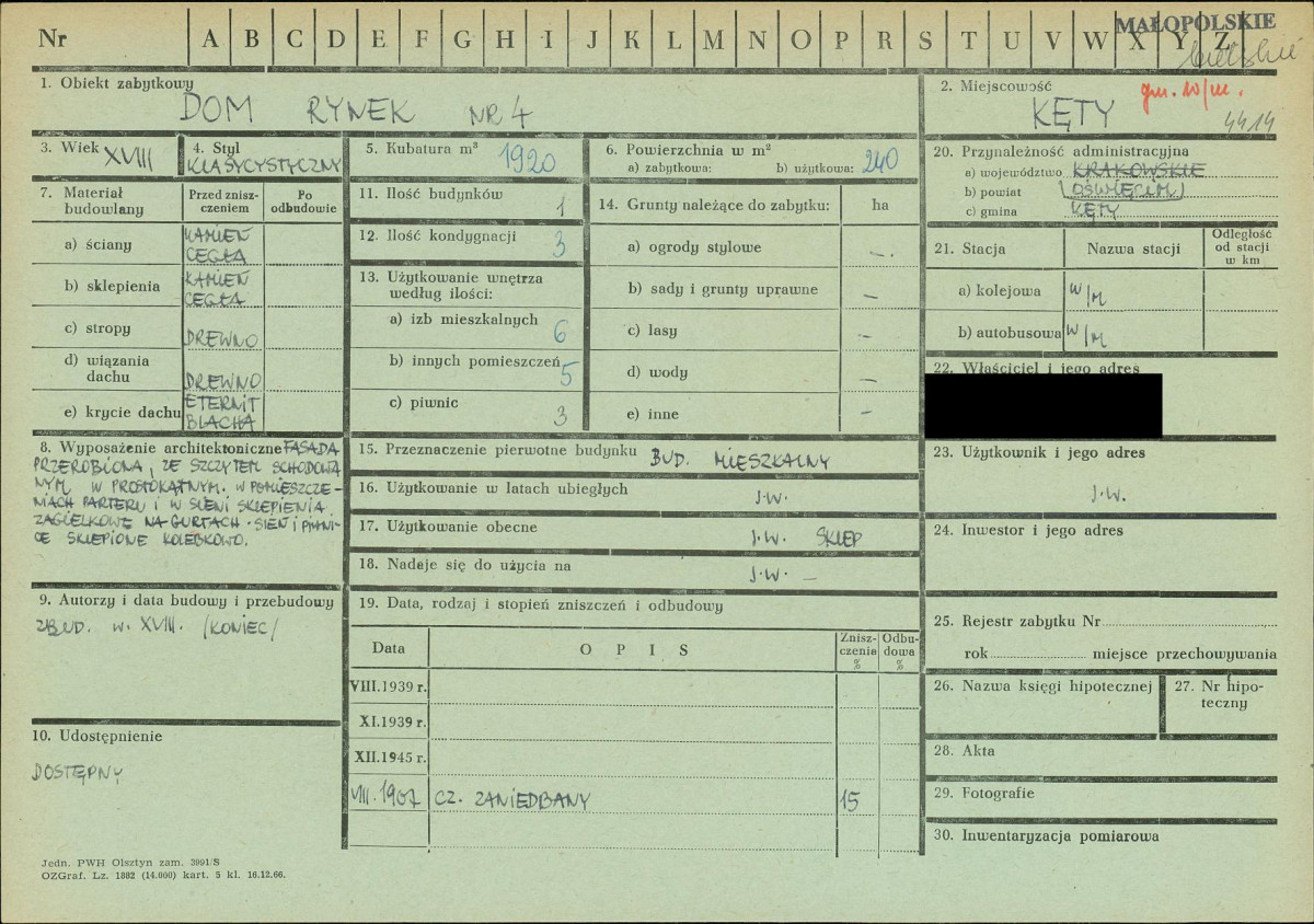 KZ - Karta zielona, skan nr 1